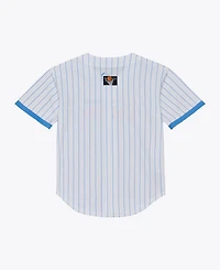 Mitchell & Ness Men's White Cleveland Cavaliers Head Coach Pinstripe Mesh Full-Button Baseball Jersey