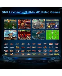 Unico Retro Pocket Player with 40 Snk Classic Games Including King of Fighters