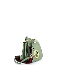 Pre-Owned Gucci Medium Web Blondie Shoulder Flap Bag Leather