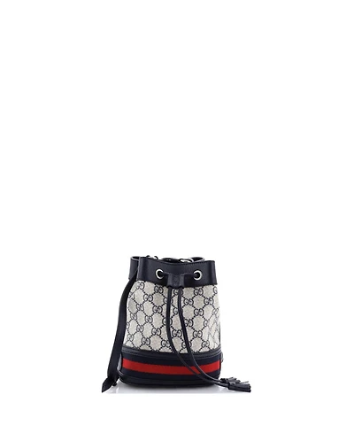 Pre-Owned Gucci Mini Ophidia Bucket Bag Gg Coated Canvas