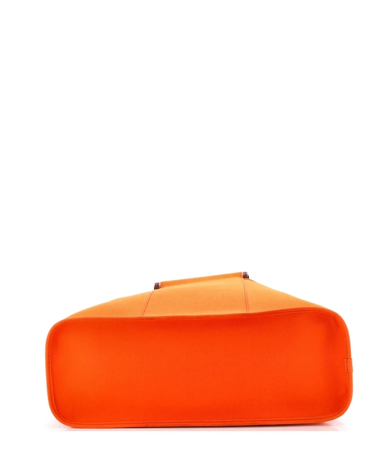 Pre-Owned HERMES 39 Cabag Elan Toile and Leather