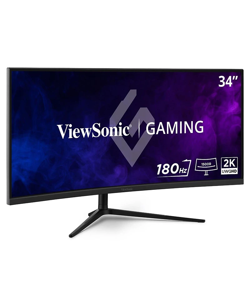 ViewSonic VX3418C-2K 34 Inch 21:9 UltraWide Qhd 180Hz Mva Led Curved Gaming Monitor