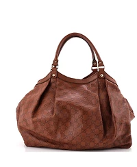 Pre-Owned Gucci Large Sukey Tote Guccissima Leather