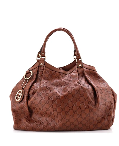 Pre-Owned Gucci Large Sukey Tote Guccissima Leather