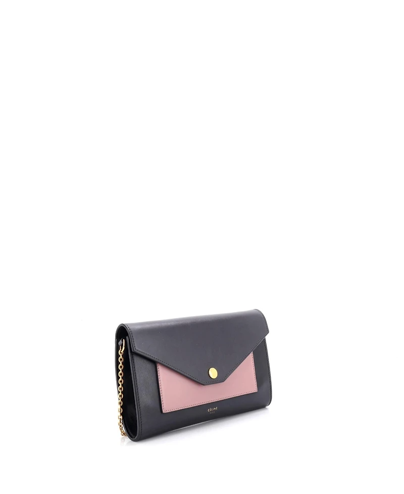 Pre-Owned Celine Small Pocket Envelope Shoulder Bag Leather