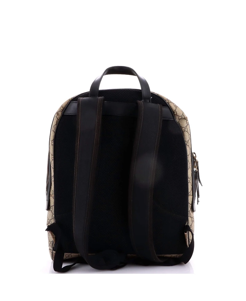 Pre-Owned Gucci Medium Zip Around Backpack Printed Gg Coated Canvas