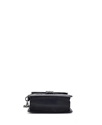 Pre-Owned Gucci Mini Ophidia Flap Top Handle Bag Gg Canvas