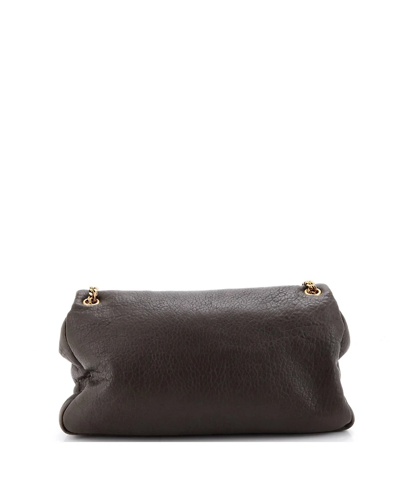 Pre-Owned Saint Laurent Large Calypso Flap Bag Leather
