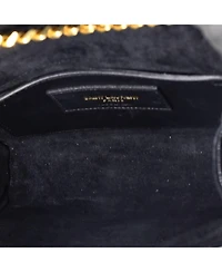 Pre-Owned Saint Laurent Small Classic Monogram Tassel Crossbody Bag Quilted Patent