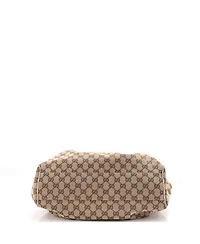 Pre-Owned Gucci Medium Sukey Tote Gg Canvas with Leather