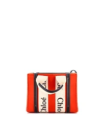 Pre-Owned Chloe Small Woody Tote Felt with Leather and Canvas
