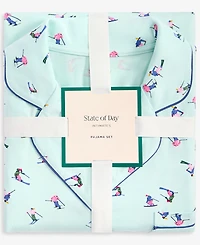 State of Day Women's Packaged Notched-Collar Pajama Set Xs-3X, Created for Macy's