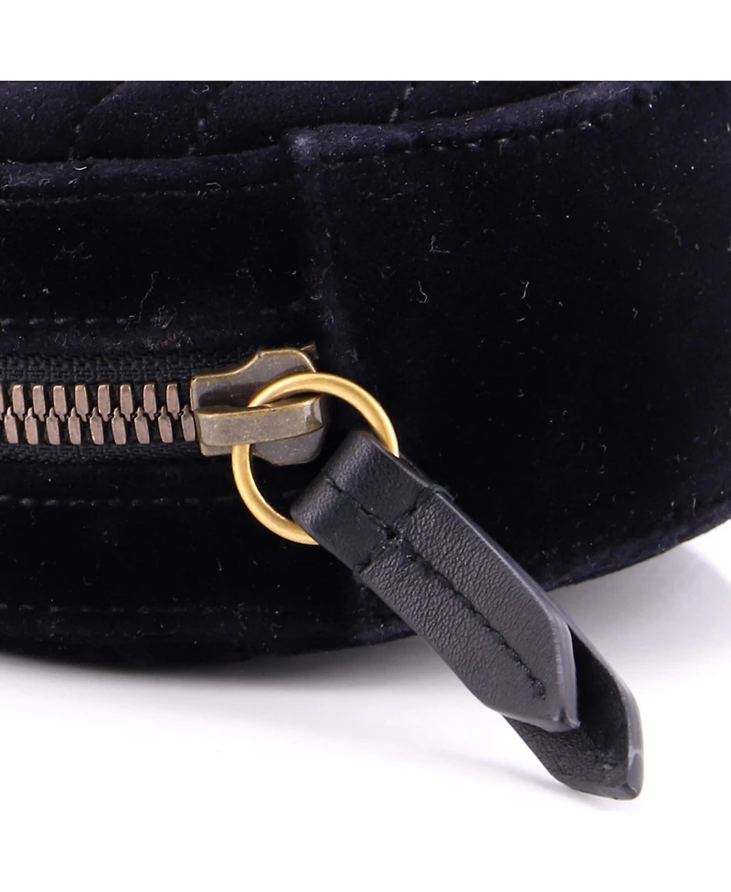 Pre-Owned Gucci Gg Marmont Belt Bag Matelasse Velvet