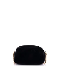 Pre-Owned Gucci Small Gg Marmont Shoulder Bag Matelasse Velvet