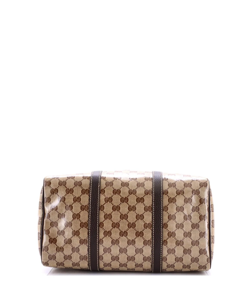 Pre-Owned Gucci Medium Joy Boston Bag Gg Coated Canvas