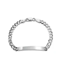 Bling Jewelry Identification Id Bracelet 5MM Cuban Curb Chain Link .925 Sterling Silver 7.5 - 8.5 inch