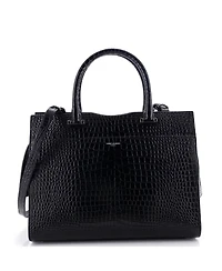 Pre-Owned Saint Laurent Medium Uptown Tote Embossed Leather