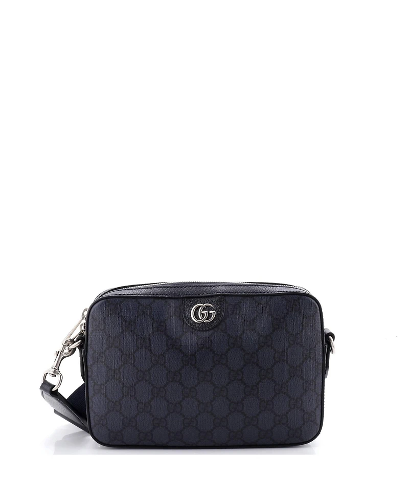 Pre-Owned Gucci Small Ophidia Zip Wristlet Shoulder Bag Gg Coated Canvas