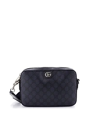 Pre-Owned Gucci Small Ophidia Zip Wristlet Shoulder Bag Gg Coated Canvas