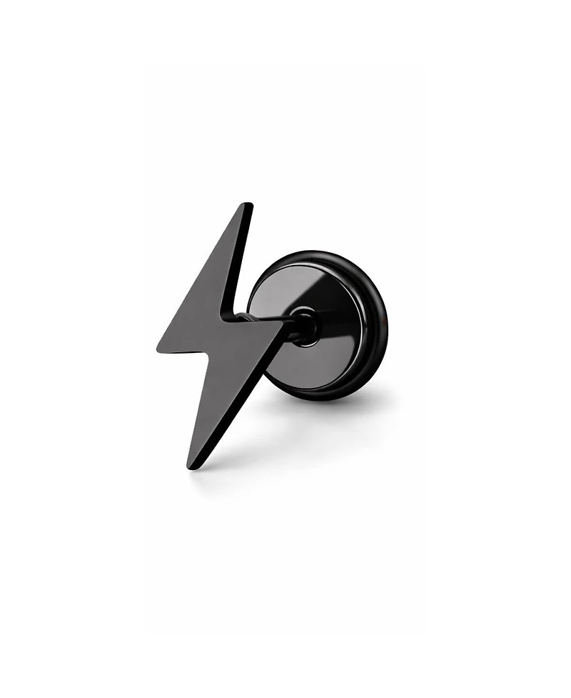 Rebl Jewelry Women's Lightning Bolt Screwback Stud