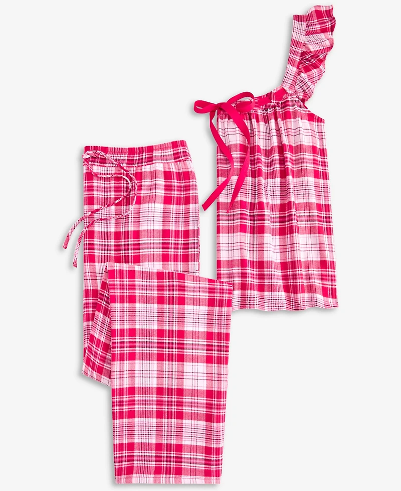 State of Day Women's Flannel Tank and Pant Pajama Set, Macy's Exclusive