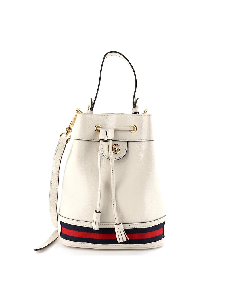 Pre-Owned Gucci Small Ophidia Bucket Bag Leather