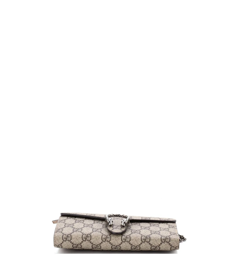 Pre-Owned Gucci Long Dionysus Chain Wallet Gg Coated Canvas