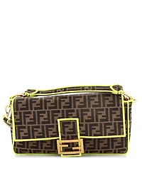 Pre-Owned Fendi Large Baguette Nm Bag Zucca Canvas