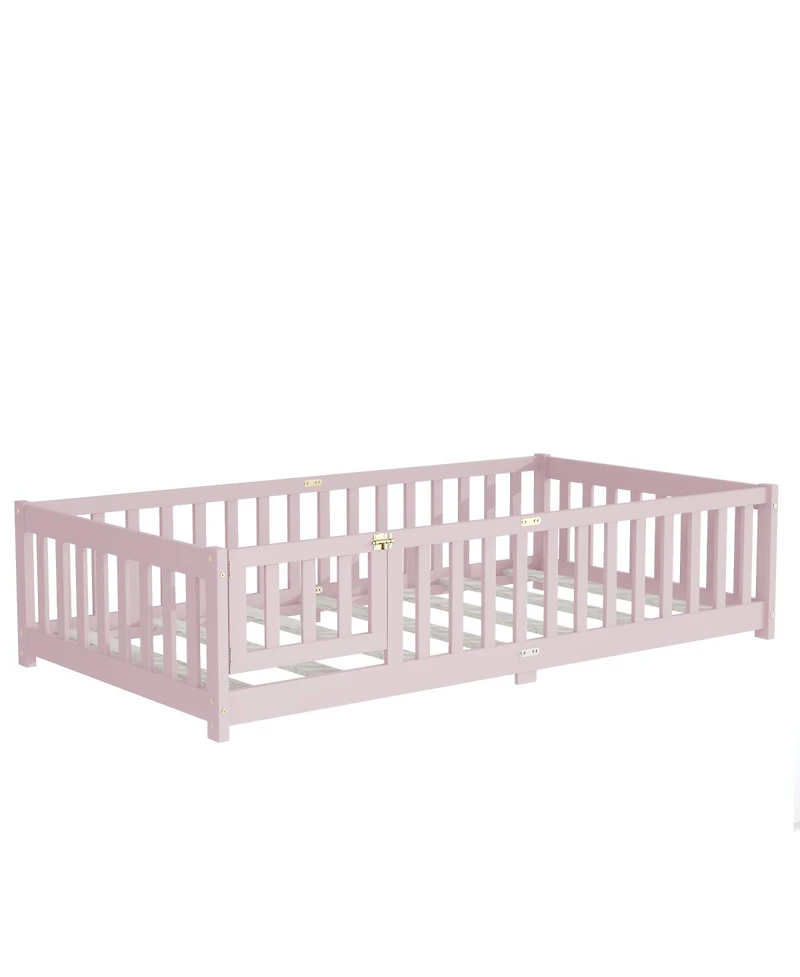 Streamdale Furniture Floor Bed with Fence and Door
