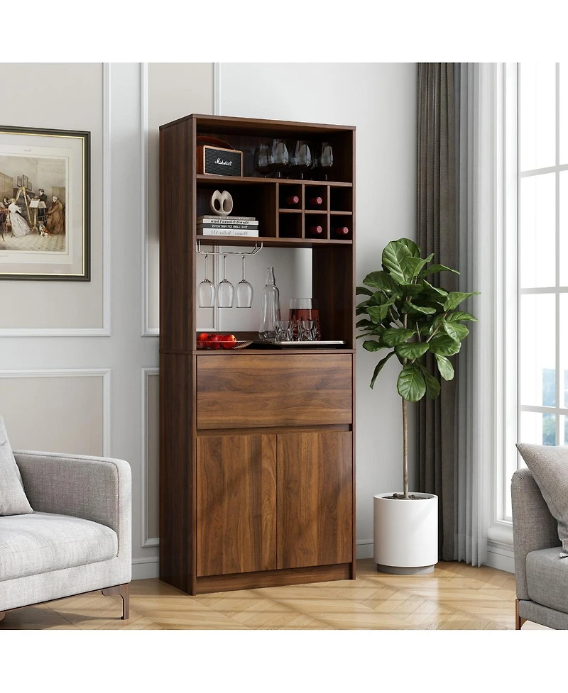 Streamdale Furniture Kitchen Wine Cabinet, Multi-functional Storage Cabinet