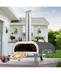 Cozito Dual Fuel Outdoor Pizza Oven, 12 inches Wood Fire and Propane Pizza Maker
