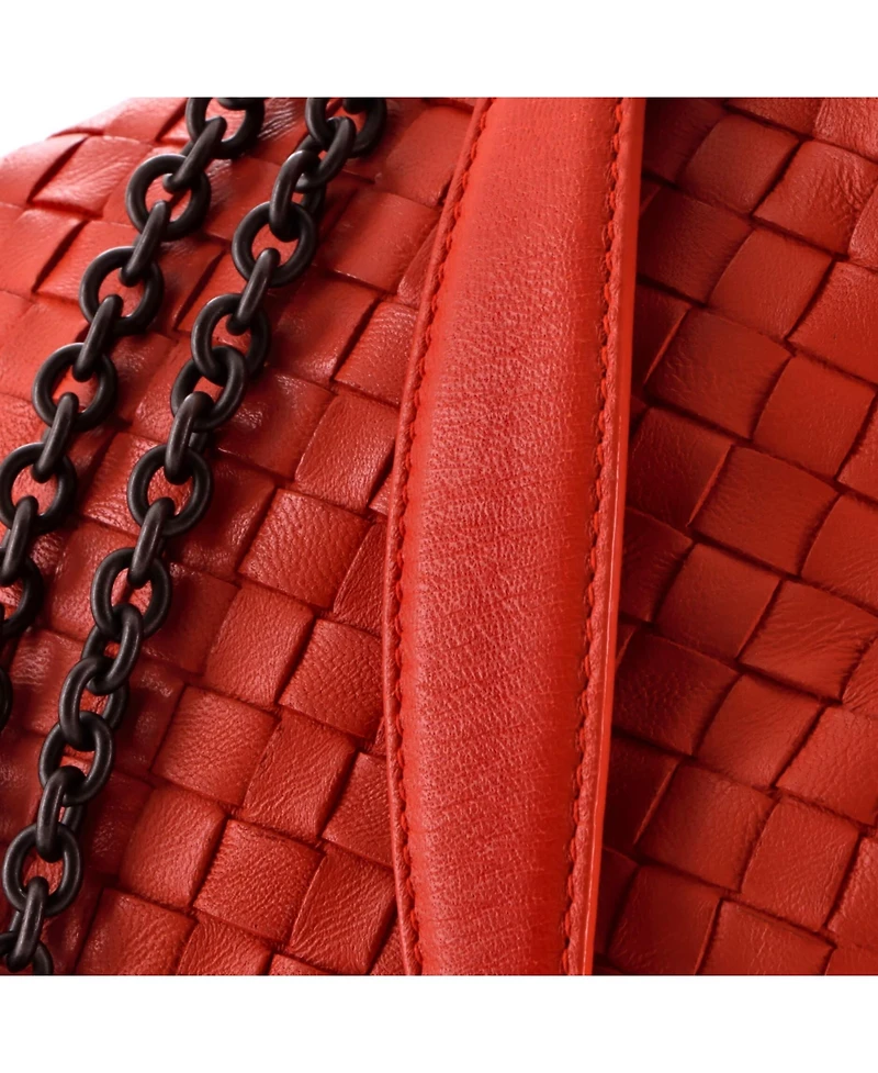 Pre-Owned Bottega Veneta Small Olimpia Crossbody Bag Intrecciato Nappa