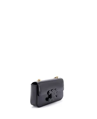 Pre-Owned Celine Small Triomphe Chain Shoulder Bag Leather