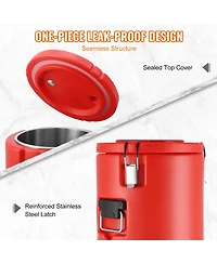 Cozito Stainless Steel Insulated Beverage Dispenser, 4.5 gal Thermal Drink Server with Spigot