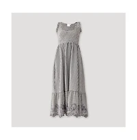 Reistor Women's Smocked Cotton Maxi Dress