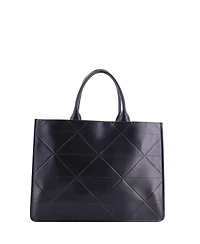 Pre-Owned Prada Large Symbole Shopper Tote Embossed Leather