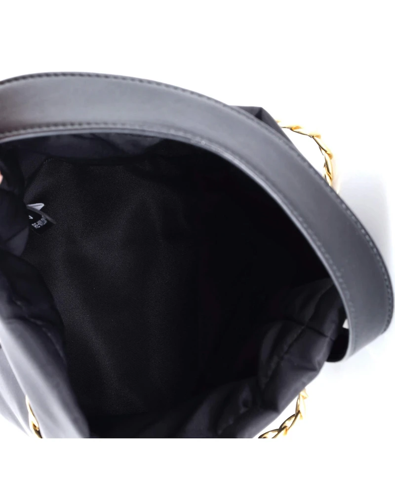 Pre-Owned Prada Mini Petit Sac Bucket Bag Re-Nylon and Nappa Leather