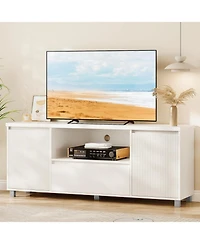 gaomon Tv Stand for Living Room Tv Console with Drawer and 2 Cabinets Tv Media Console Cabinet for Living Room and Bedroom simple change to inches