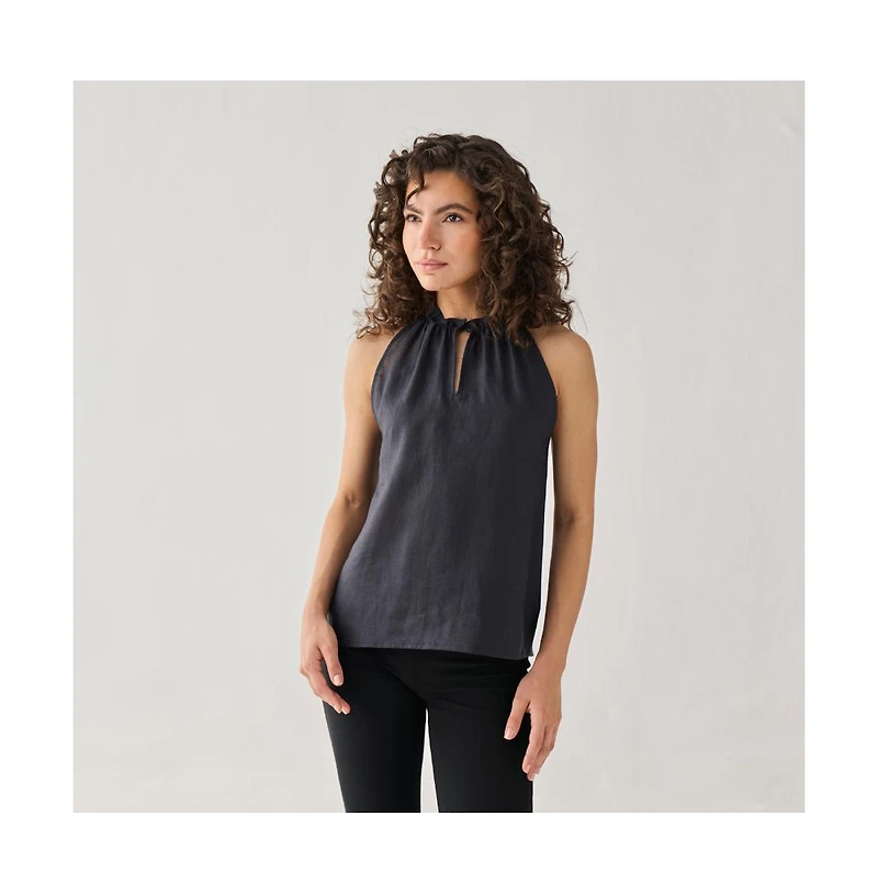 Reistor Women's Halter Hemp Neck Top
