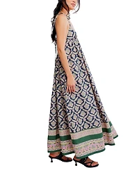Free People Women's Sorrento Stroll Printed Sleeveless Cotton Dress