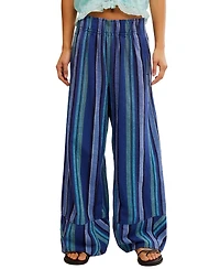 Free People Women's Days End Solar Stripe Wide-Leg Pants