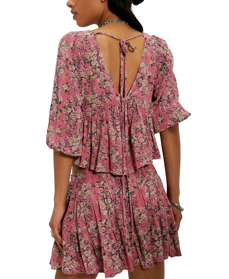 Free People Women's Perishing Printed Top & Skirt, 2-Piece Set