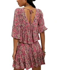 Free People Women's Perishing Printed Top & Skirt, 2-Piece Set