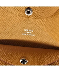 Pre-Owned HERMES Calvi Duo Card Holder Epsom
