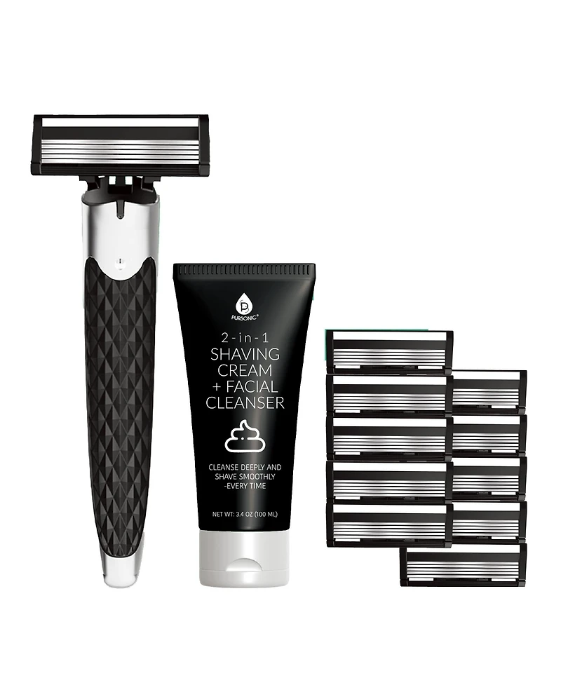 Pursonic Premium Comfort Men's Shaving Kit Complete Grooming Essentials