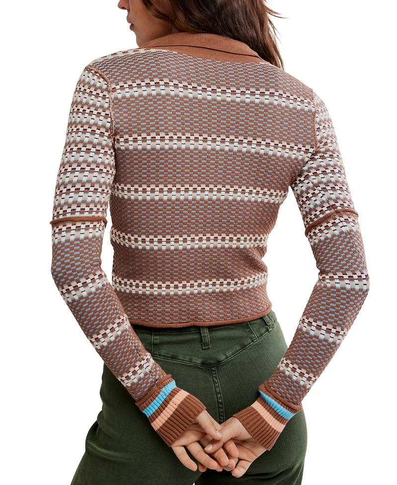 Free People Women's Level Up Long-Sleeve Henley Top