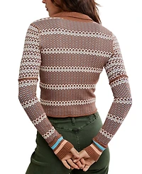 Free People Women's Level Up Long-Sleeve Henley Top