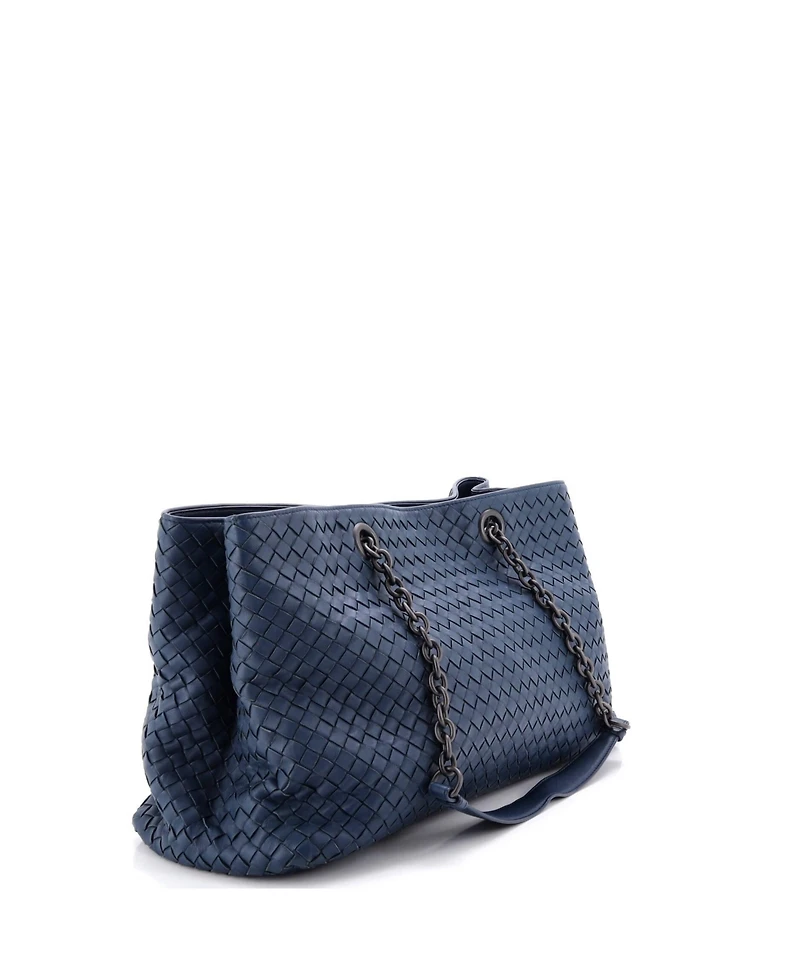Pre-Owned Bottega Veneta Double Chain Tote Intrecciato Nappa