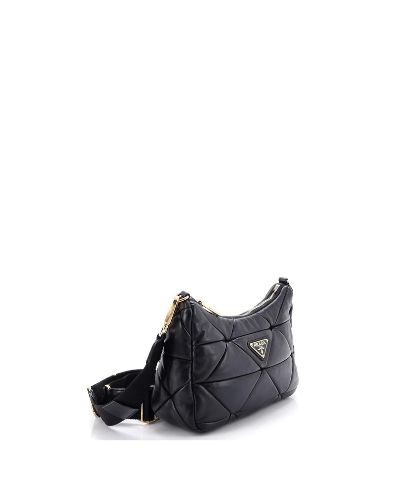 Pre-Owned Prada Small System Re-Edition Shoulder Bag Quilted Nappa Leather