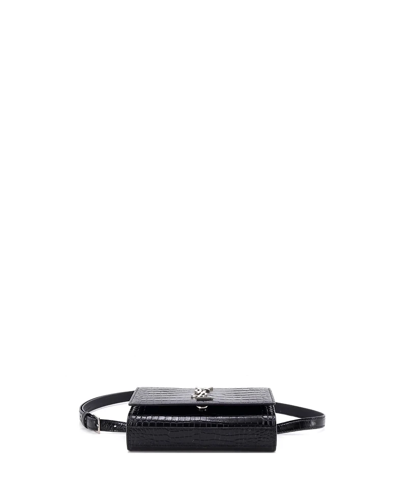 Pre-Owned Saint Laurent Classic Monogram Kate Belt Bag Embossed Leather